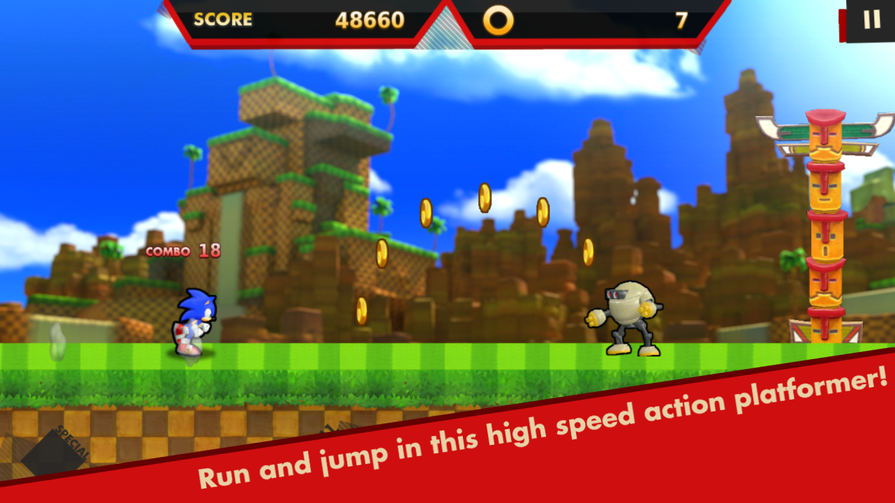 Run and jump in this high speed action platformer!