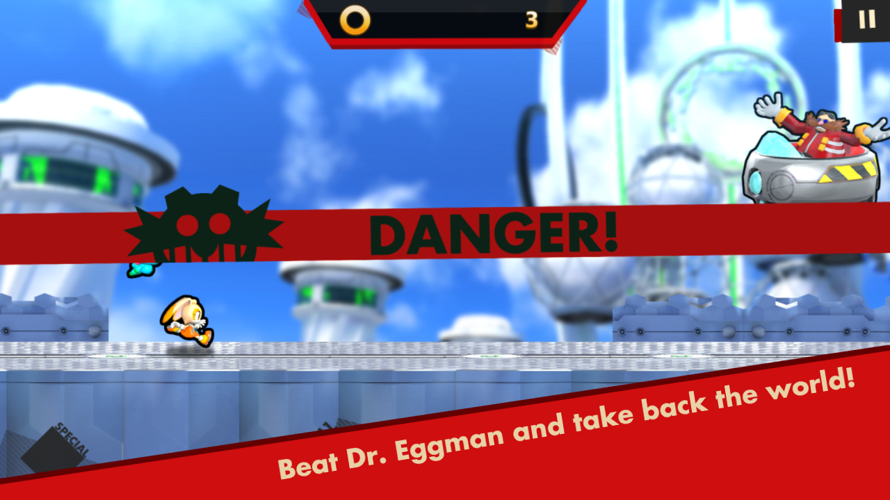 Beat Dr.Eggman and take back the world!