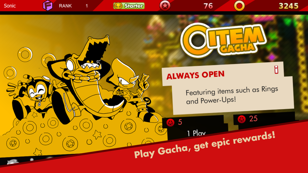 Play gacha, get epic rewards!